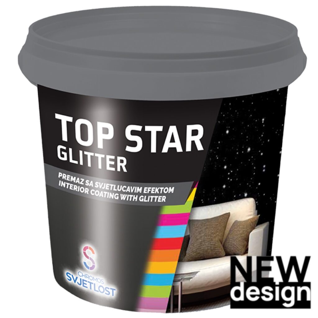 TOP STAR GLITTER átlátszó, csillogó falbevonat