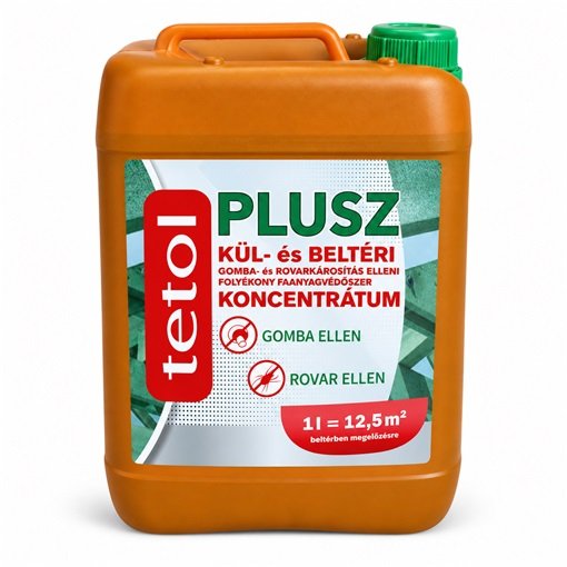 Tetol PLUSZ OLDAT gombaölő és égéskésleltető favédő szer (színtelen, sárga, zöld)
